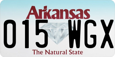 AR license plate 015WGX