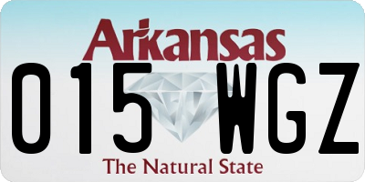 AR license plate 015WGZ