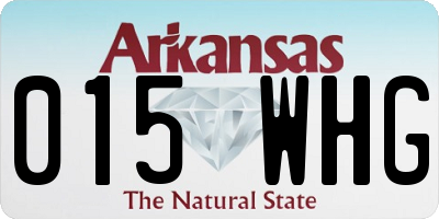 AR license plate 015WHG