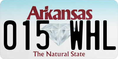 AR license plate 015WHL