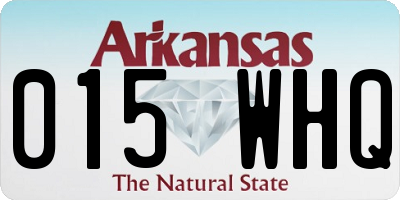 AR license plate 015WHQ