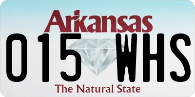 AR license plate 015WHS