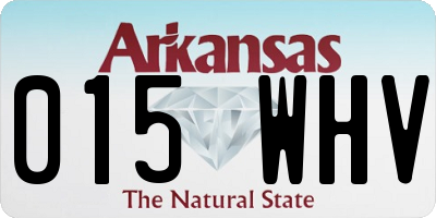 AR license plate 015WHV