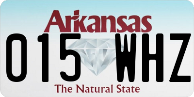 AR license plate 015WHZ