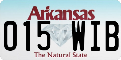 AR license plate 015WIB