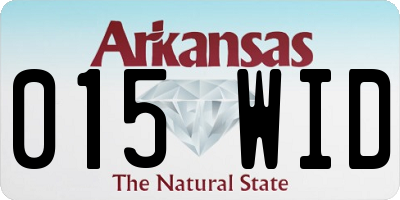 AR license plate 015WID