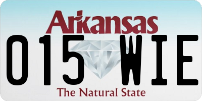 AR license plate 015WIE