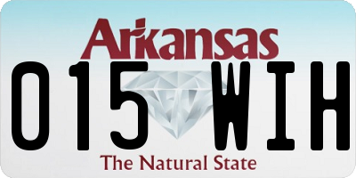 AR license plate 015WIH