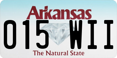 AR license plate 015WII