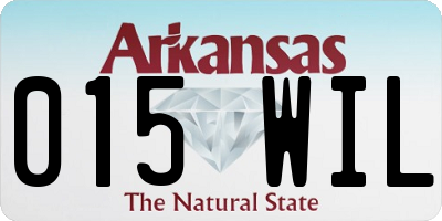 AR license plate 015WIL