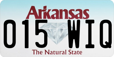 AR license plate 015WIQ