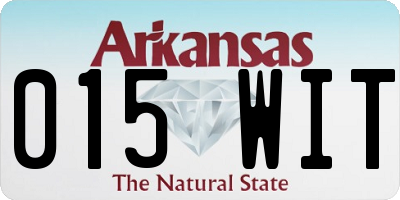 AR license plate 015WIT