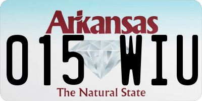 AR license plate 015WIU