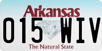 AR license plate 015WIV