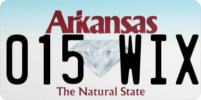 AR license plate 015WIX