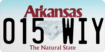 AR license plate 015WIY