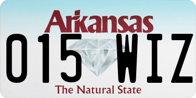 AR license plate 015WIZ