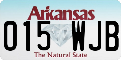 AR license plate 015WJB