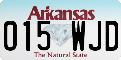 AR license plate 015WJD