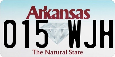 AR license plate 015WJH