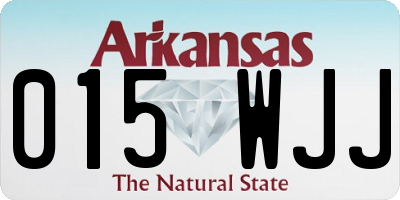 AR license plate 015WJJ