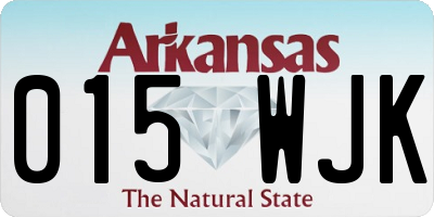 AR license plate 015WJK