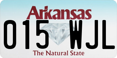AR license plate 015WJL