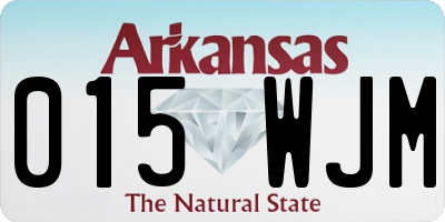 AR license plate 015WJM