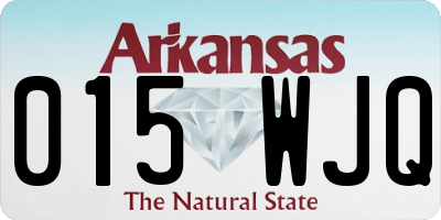 AR license plate 015WJQ