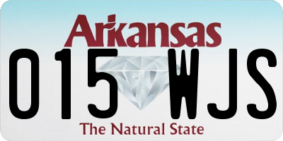 AR license plate 015WJS