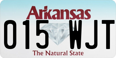 AR license plate 015WJT