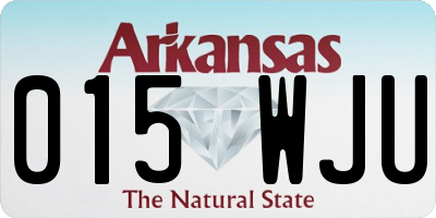 AR license plate 015WJU