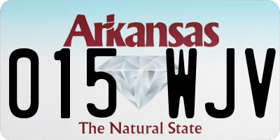 AR license plate 015WJV