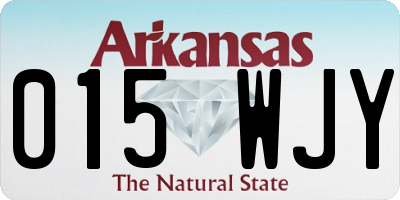 AR license plate 015WJY