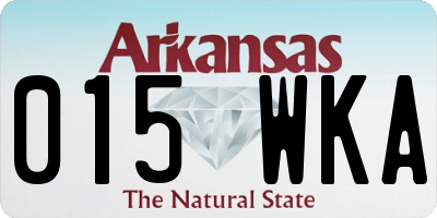 AR license plate 015WKA