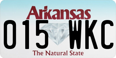 AR license plate 015WKC