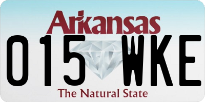 AR license plate 015WKE
