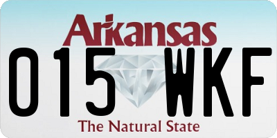 AR license plate 015WKF