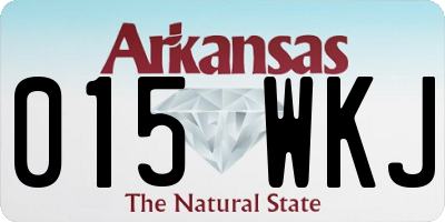 AR license plate 015WKJ