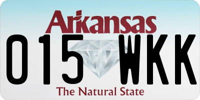 AR license plate 015WKK