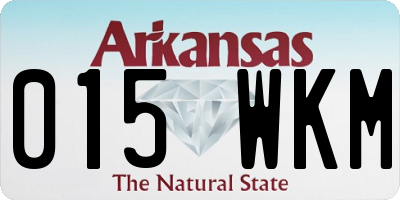 AR license plate 015WKM
