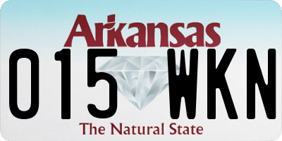 AR license plate 015WKN