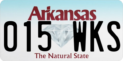 AR license plate 015WKS