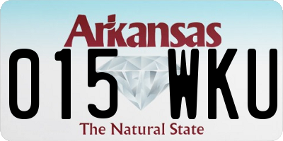 AR license plate 015WKU