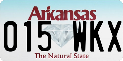AR license plate 015WKX