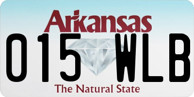 AR license plate 015WLB