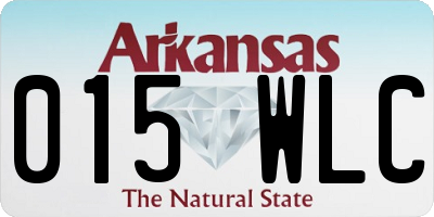 AR license plate 015WLC