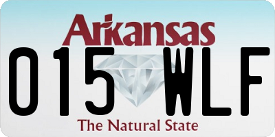 AR license plate 015WLF