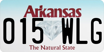 AR license plate 015WLG
