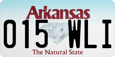 AR license plate 015WLI